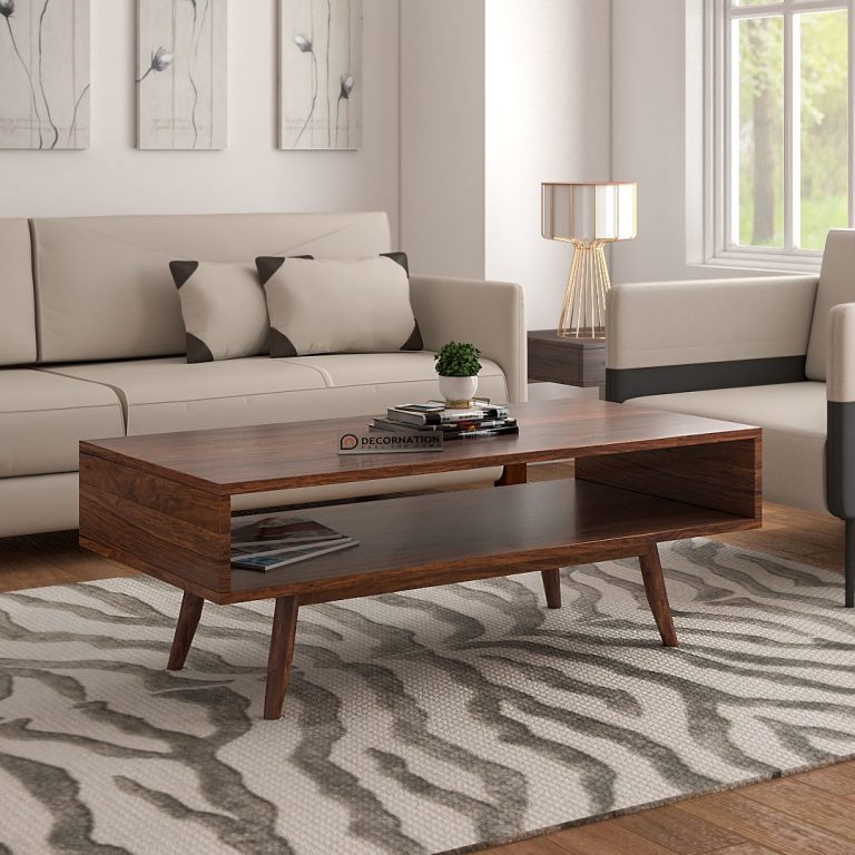 Abelia Wooden Coffee Table Decornation