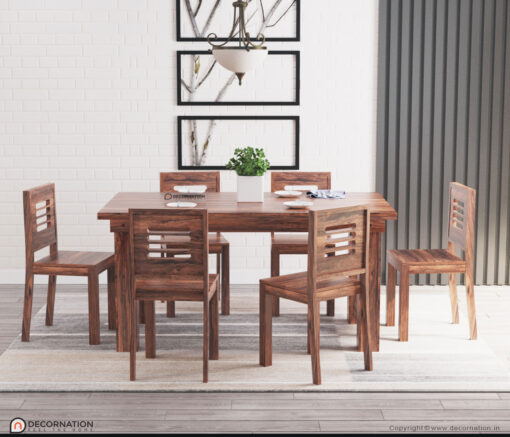 Oriana Solid Wood Dining Table Set - Decornation