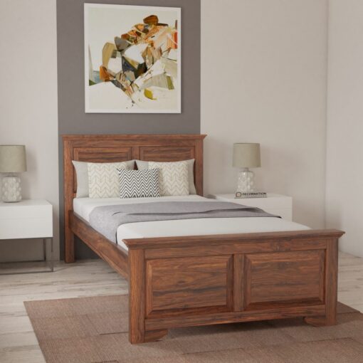 Arin Wooden Single Bed Decornation   Contemporary Style Signle Beds 510x510 