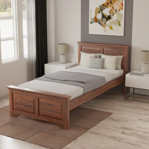 Arin Wooden Single Bed - Decornation