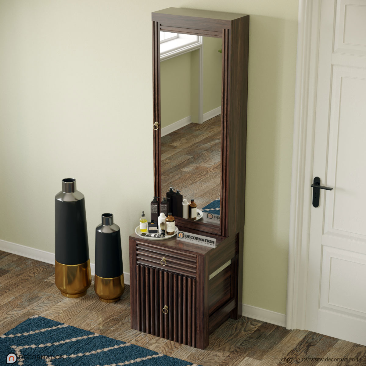 Arran Sheesham Wood Dressing Table - Decornation