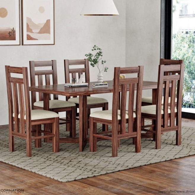 Lorina Dining Table Set – 6 Seater